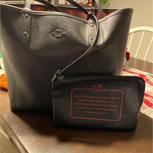 Coach reversible tote.